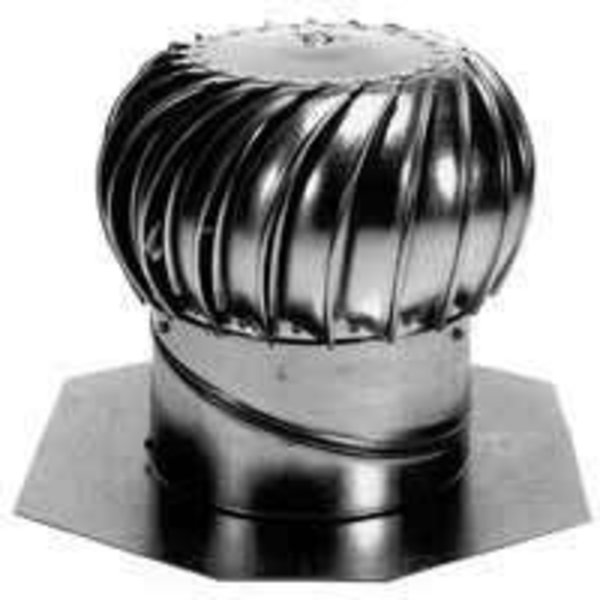 LOMANCO Whirlybird GT12 Turbine Ventilator, 110 mph, Steel, Silver, Lomanco, Mfr#: GT12